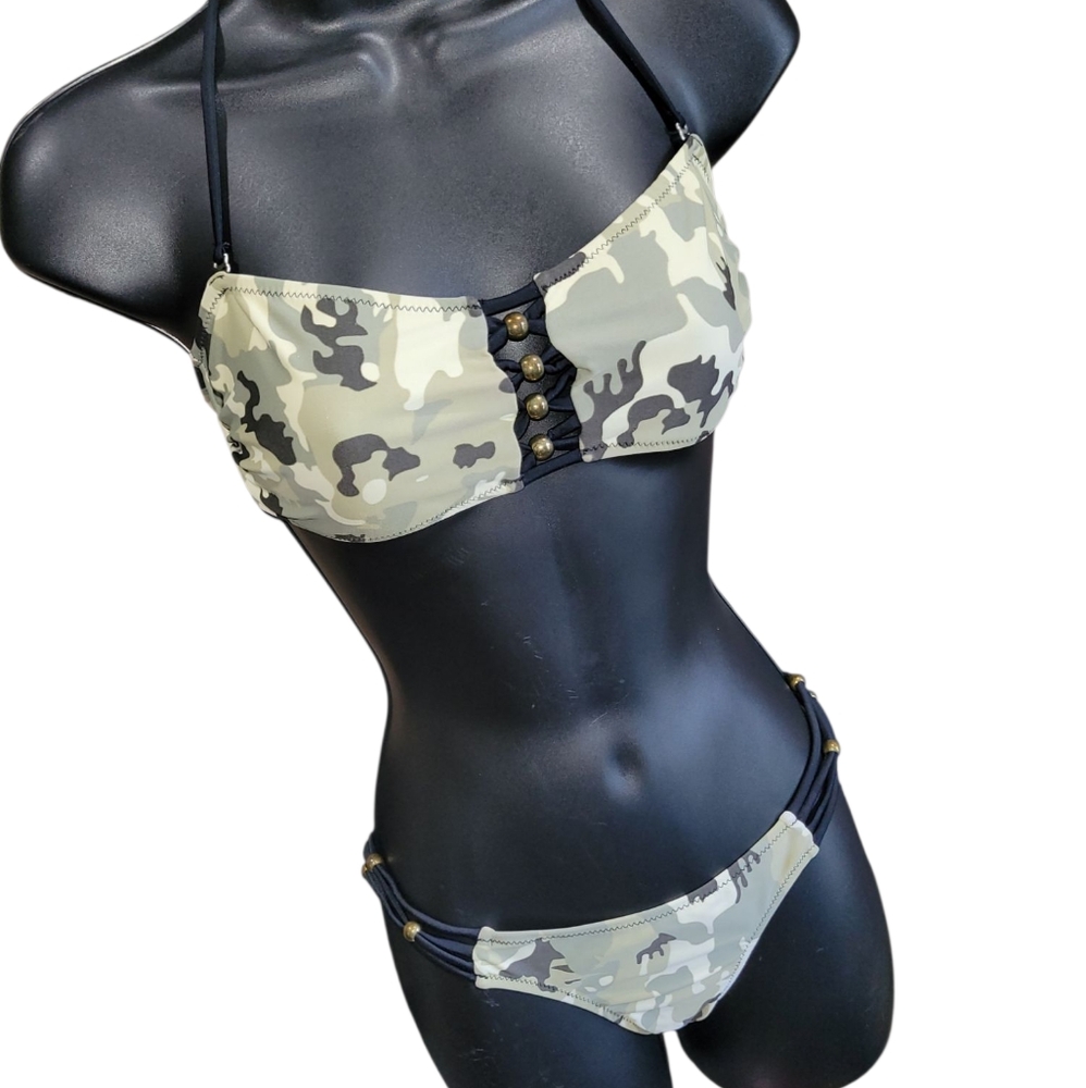 SHEIN camo print bikini Size S - Picture 2 of 3